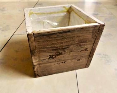 Drevené industriálne vintage krabičky / 3 ks, 