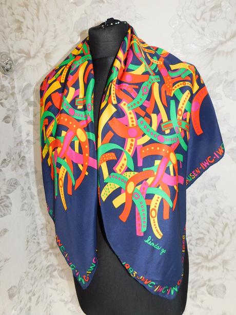 Linda gs kvalitná luxusna hodvabna elegantná šatka, xl