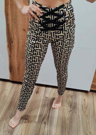 Vzorované nohavice, s