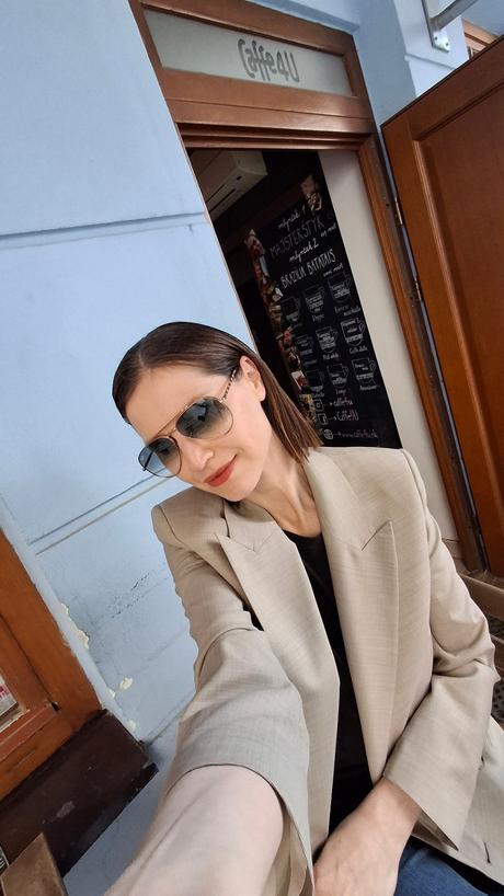 Dvojradové béžové sako boss - xs, hugo boss,xs