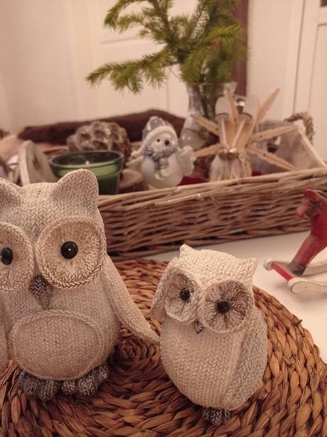 Prekrasne keramicke sovičky - sovy akoby pletene, 