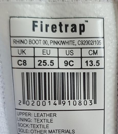 Kožené značkové čižmičky firetrap rhino infant, 25