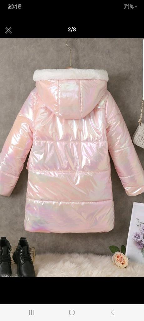 Kabát holograficky s kapucňou, 128 / 134 / 140 / 146 / 152