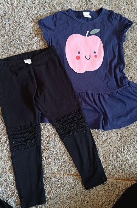 Komplet legíny a tunika 104, lindex,104