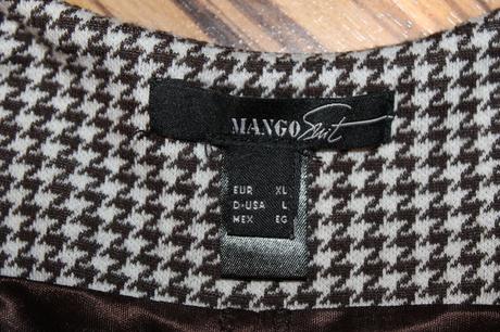 Kárované puzdrové šaty mango v. xl, mango,xl