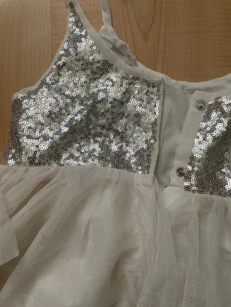 Šaty biele 6-7 rokov, h&m,122