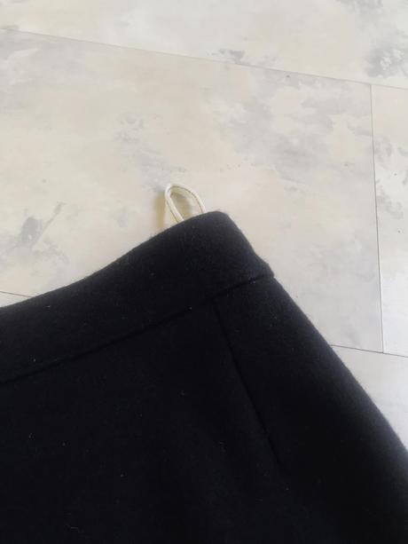 Hrubá flaušová teplá sukňa, l