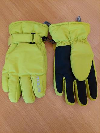 Lyziarske rukavice neonove - velk. 10-11rokov, coccodrillo,xl