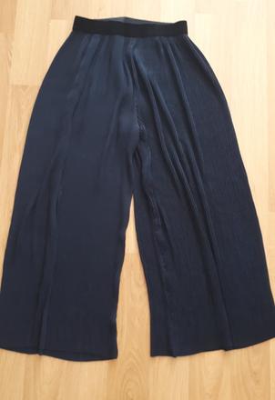 Skladane široke nohavice zara s/m, zara,m