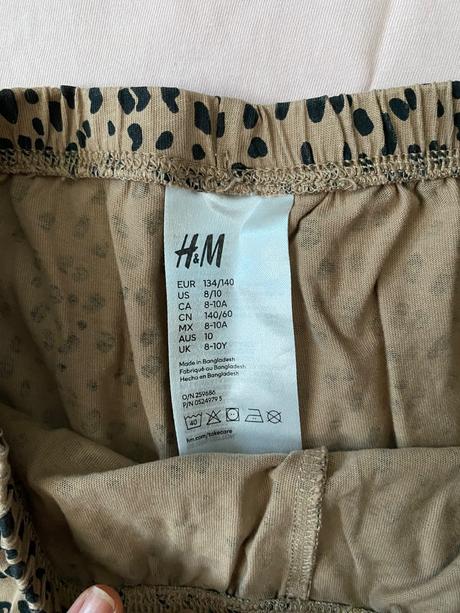 Letné pyžamo, h&m,140