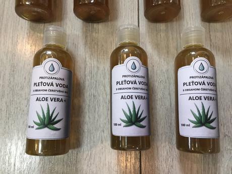 Protizapalova voda z čerstveho bio aloe vera+,