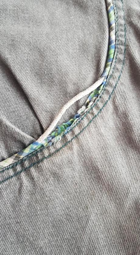 Riflové nohavice na traky č.74, 74