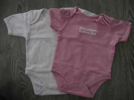 Body s krátkym rukávom 2ks veľ.68, 68–80