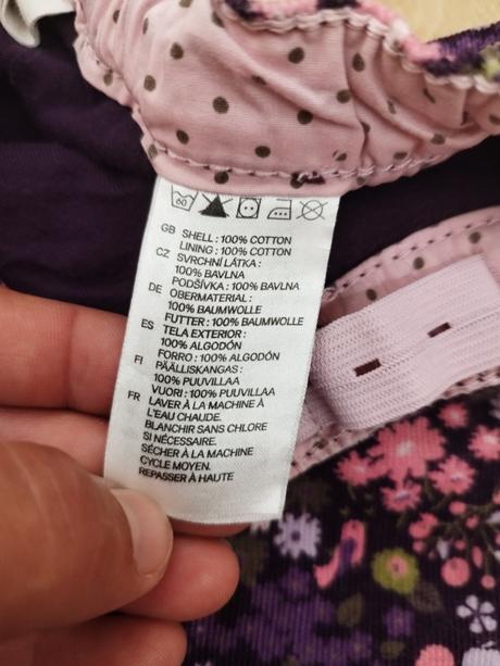 Zateplené nohavice h&m, h&m,74