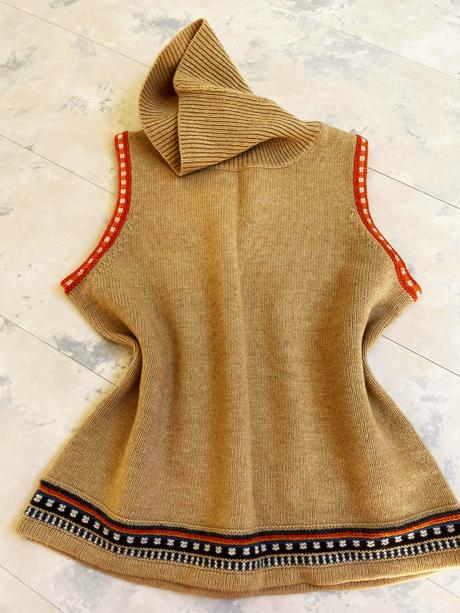 Vlnený rolák bez rukávov, kenvelo,l