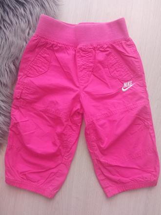 Dievčenské ružové šušťákové nohavice nike (80-86), nike,80