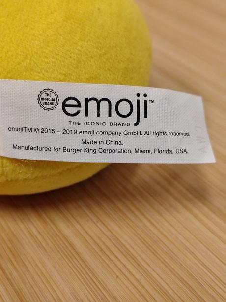 Zberateľský plyšák burger king emoji 2019,10 cm, 