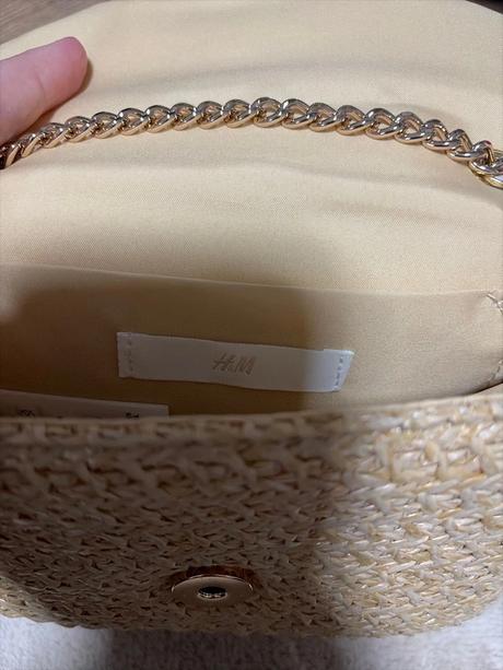 Slamená kabelka, h&m