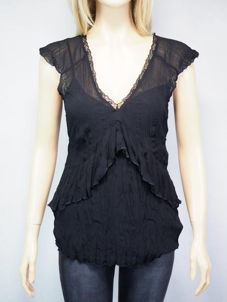 Kvalitný čierny top esprit, esprit,40