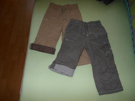 Podšité opičkové roll-up nohavice next 92/98, next,92
