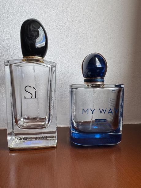 Zostatky parfemov armani si a my way intense,