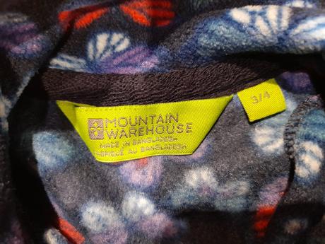 Flísový rolák so zipsom, mountain warehouse,104