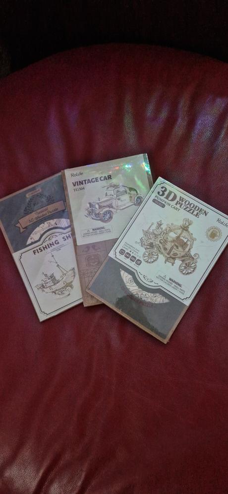 Vintage drevenne puzzle, 