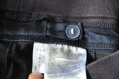 Nohavice/rifle s elast.pásom, aj pre tehotné, c&a,38