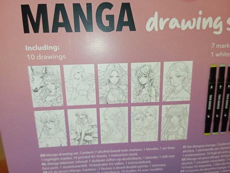 Set manga fixky s omaľovánkami, 