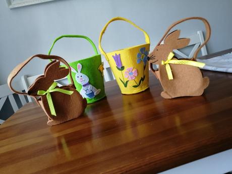 Veľkonocna dekorácia kosik, 