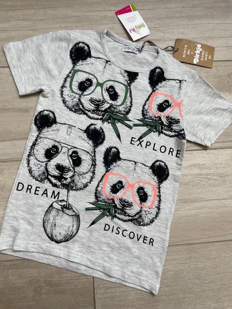 Tričko s pandičkami, dirkje,116