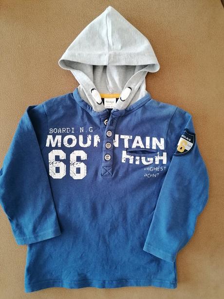 Tričko s dlhým rukávom a kapucňou, dirkje,104