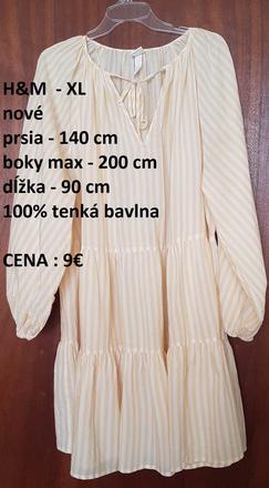 Letné šaty h&m, lindex,xxl