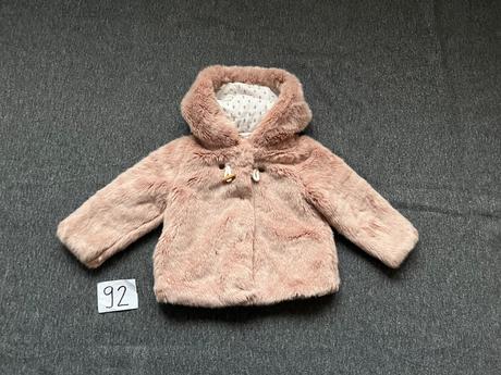 Kabát kožúškový, zara,92
