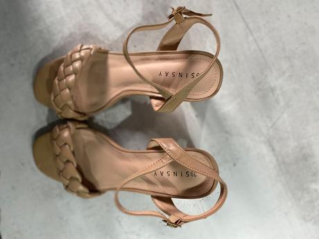 Krásne braided sandále / topánky na nízkom opätku, sinsay,38