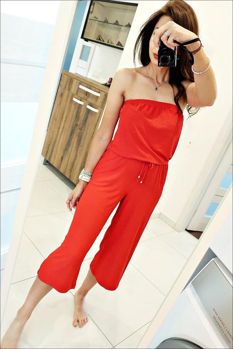 Červený overal, f&f,36