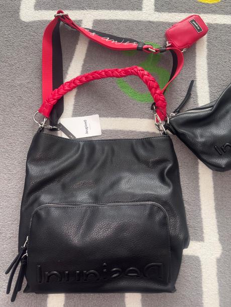 Kabelka desigual bols half logo 2v1 s visačkou, desigual