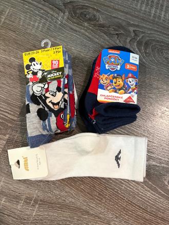 Paw patrol a mickey nove detske ponozky 23-26, disney,24