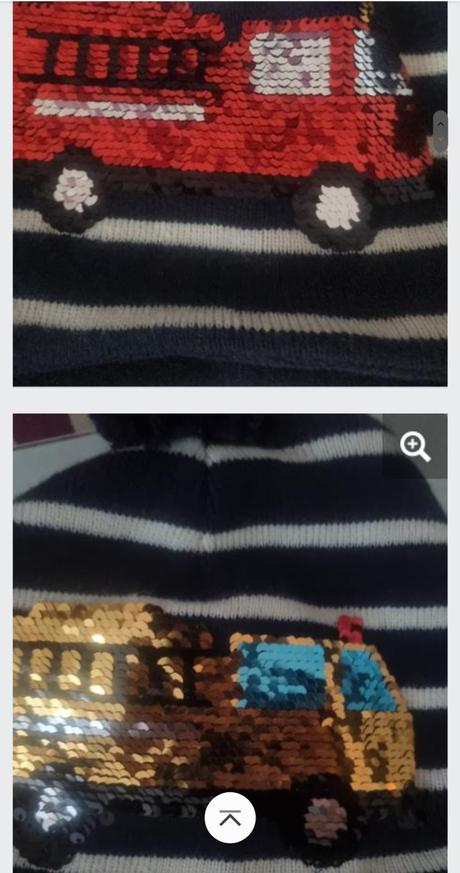 Čapica hasiči s flitrami, h&m,110