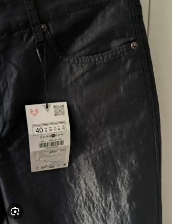 Nohavice so satenovym efektom, zara,40 / l