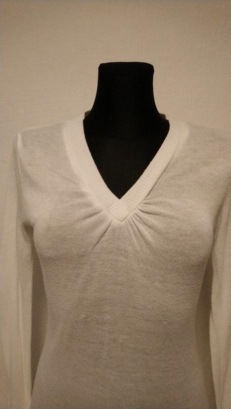 Biely pulóvrikový top popr. pulóvrik, jennyfer tay, xs