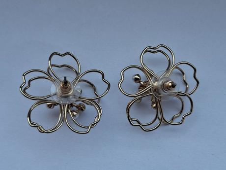 Kvetinové náušnice s perličkami, 