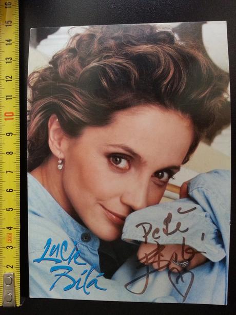 Podpisová karta lucie bílá s originálnym podpisom, 