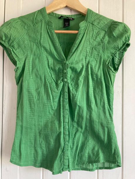 Letná bavlnená blúzka s, h&m,s