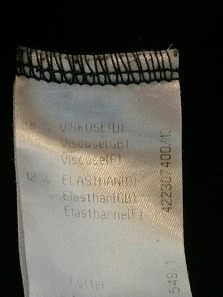 Dámsky čierny elastický top, nápis, st. emile, s, s