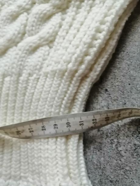 Maslovobiele pletené šaty luxero s vlnou,vs-m, m