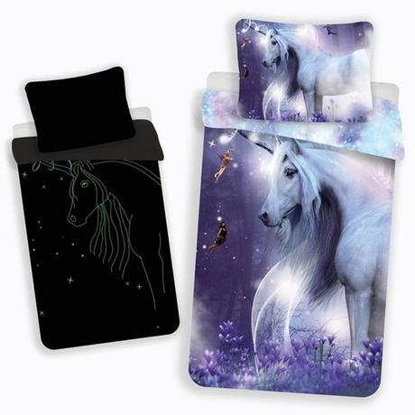 Obliečky unicorn jednorožec na menšiu postielku, šírka (cm): 95,dĺžka (cm): 130