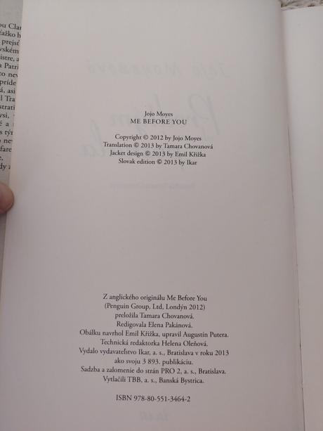 Knihy predtým ako som ťa poznala a čo bolo potom, 