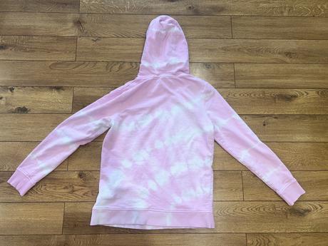 Ružová mikina s batikovaným efektom, m