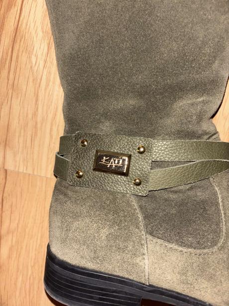 Kožené čižmy nad koleno kati 37, 37